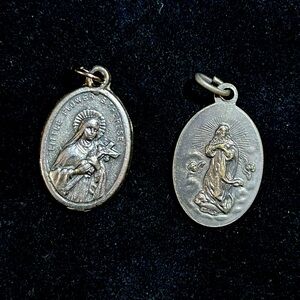 Antique Silver Cristian Pendants